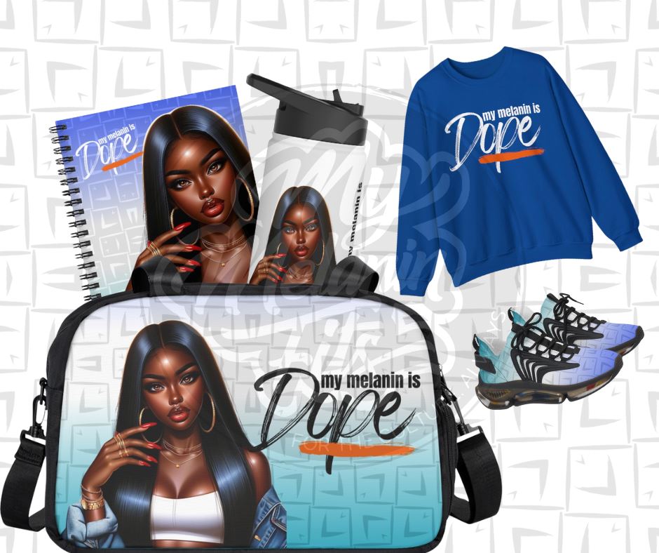 Denim Divas: Digital PNG Bundle for Design Enhancement Digital Download My Melanin Fits
