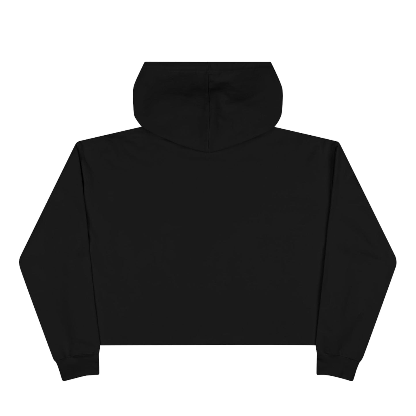 Black 365 Crop Hoodie Hoodie Printify 