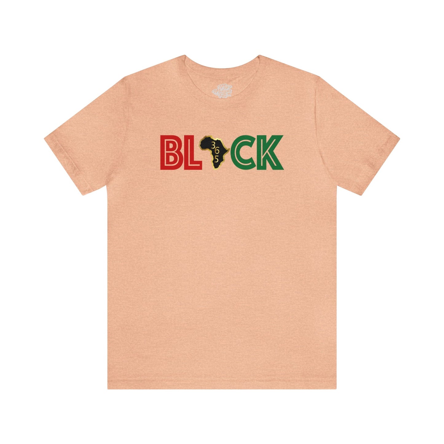 Black 365 Unisex Jersey Short Sleeve Tee T-Shirt Printify Heather Peach S