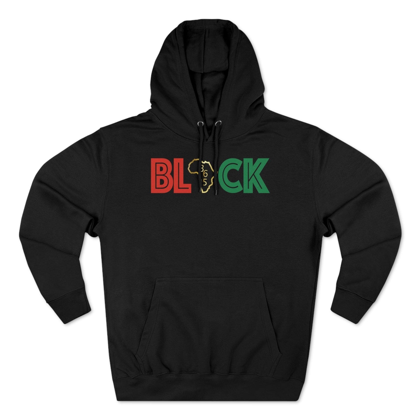 Black 365 Unisex Premium Pullover Hoodie Hoodie Printify Black S