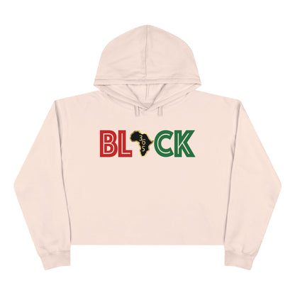 Black 365 Crop Hoodie Hoodie Printify Pale Pink S 