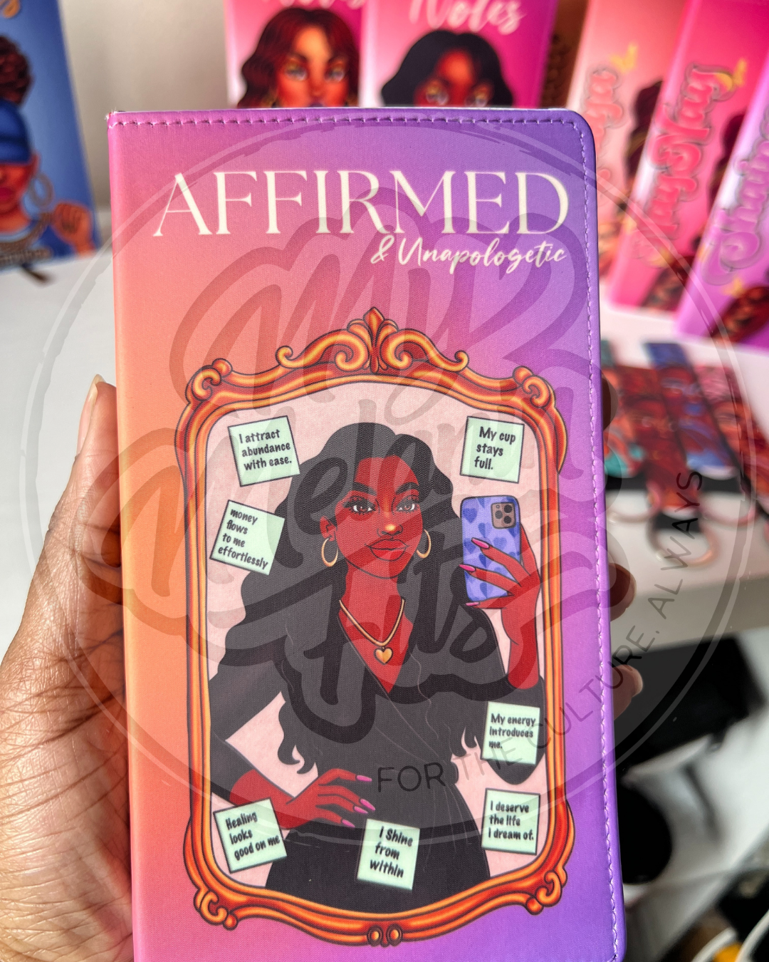 “Affirmed & Unapologetic” Pocket Journal – Mirror Talk Edition | My Melanin Fits