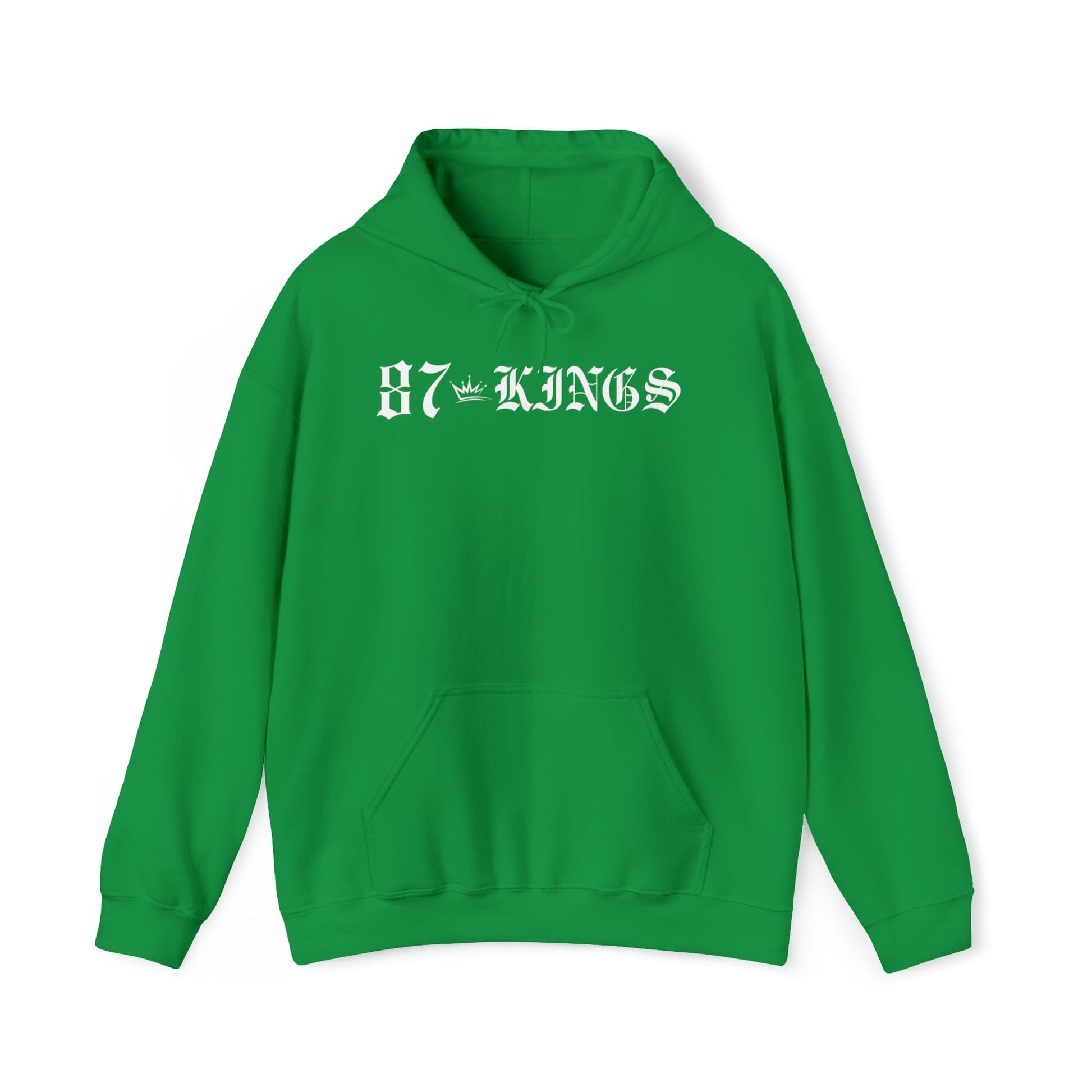 87 Kings Unisex Heavy Blend™ Hooded Sweatshirt Hoodie Printify Irish Green S 