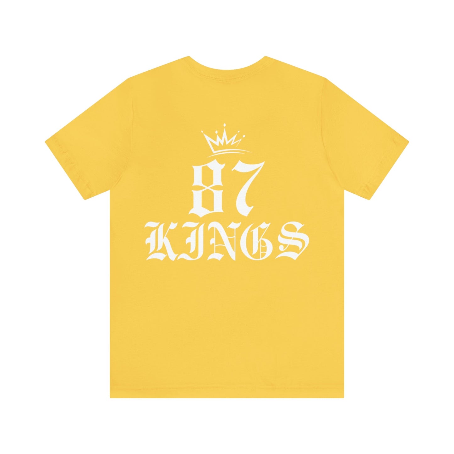 87 Kings Unisex Jersey Short Sleeve Tee T-Shirt Printify Yellow S 