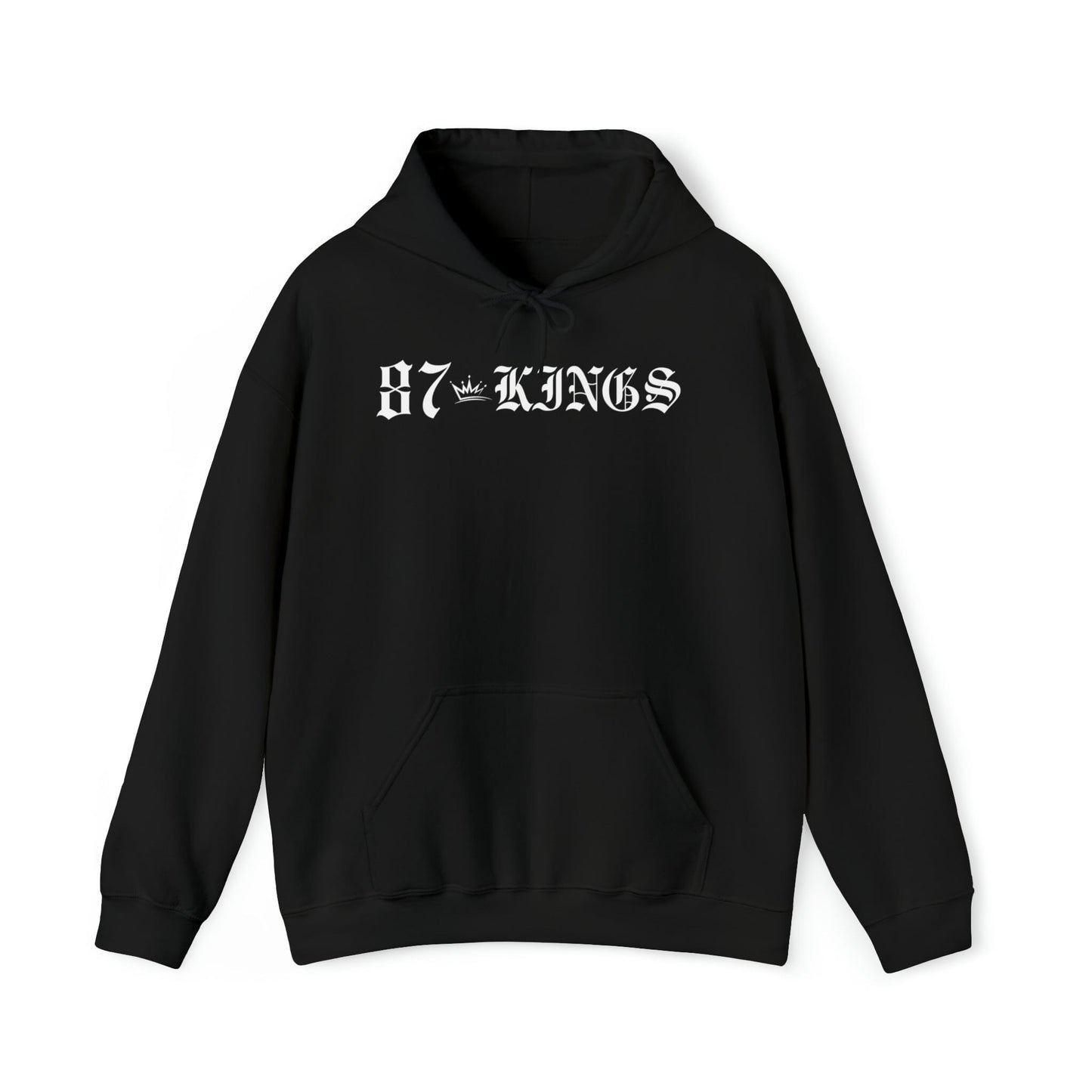 87 Kings Unisex Heavy Blend™ Hooded Sweatshirt Hoodie Printify Black S 