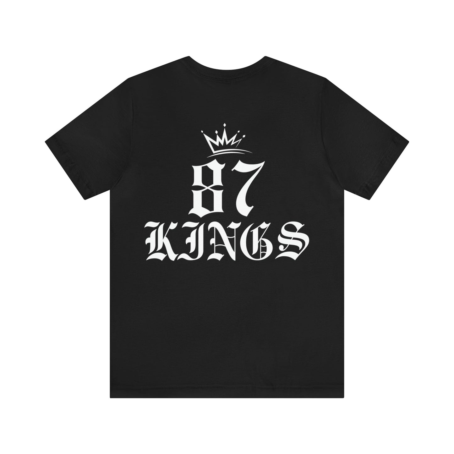 87 Kings Unisex Jersey Short Sleeve Tee T-Shirt Printify Black S 