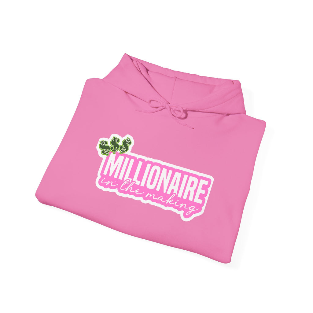 Millionaire in the Making Entrepreneur Motivational Apparel - Hooded Sweatshirt