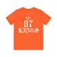87 Kings Unisex Jersey Short Sleeve Tee T-Shirt Printify Orange S 