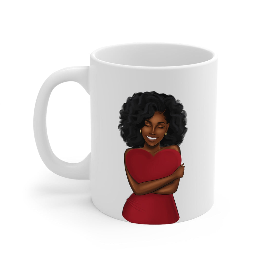 Hey Queen Valentine Ceramic Mug 11oz Mug Printify 