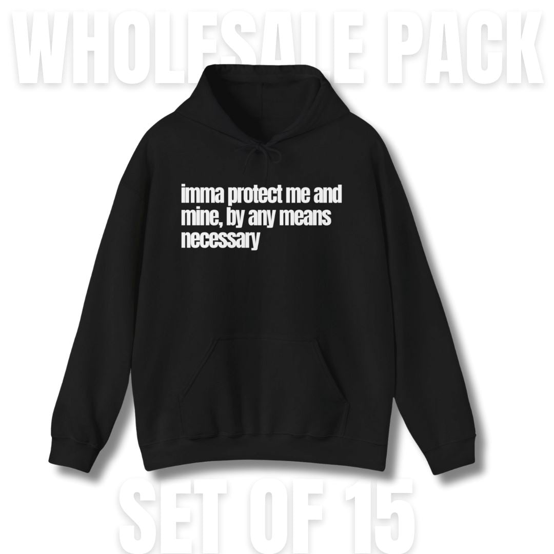 Done For You Apparel Packs My Melanin Fits By Any Means Necessary Pullover Hoodie 