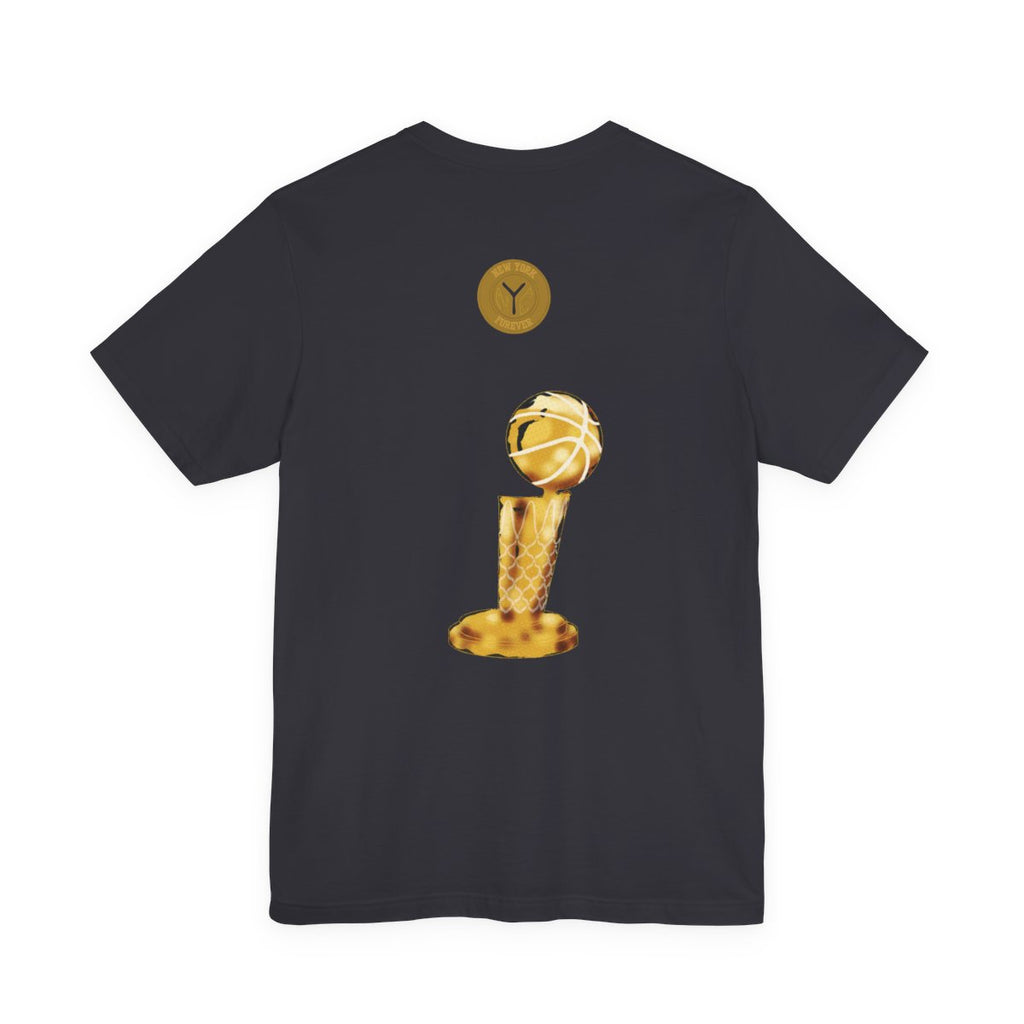Born + Raised New York Basketball Fan T-Shirt | Championship Trophy Graphic Tee