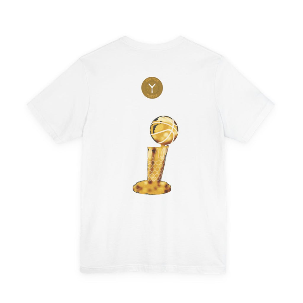 Born + Raised New York Basketball Fan T-Shirt | Championship Trophy Graphic Tee