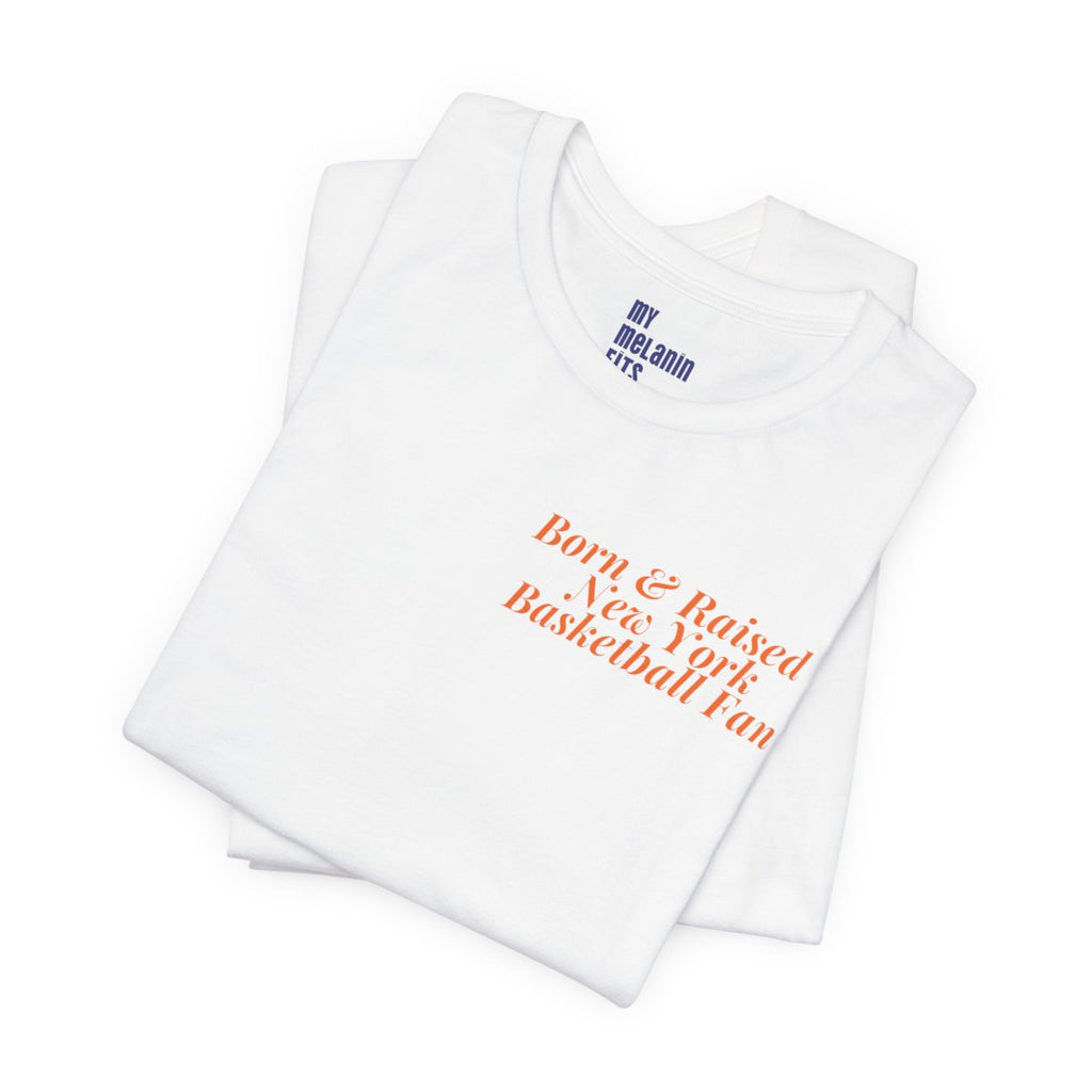 Born + Raised New York Basketball Fan T-Shirt | Championship Trophy Graphic Tee