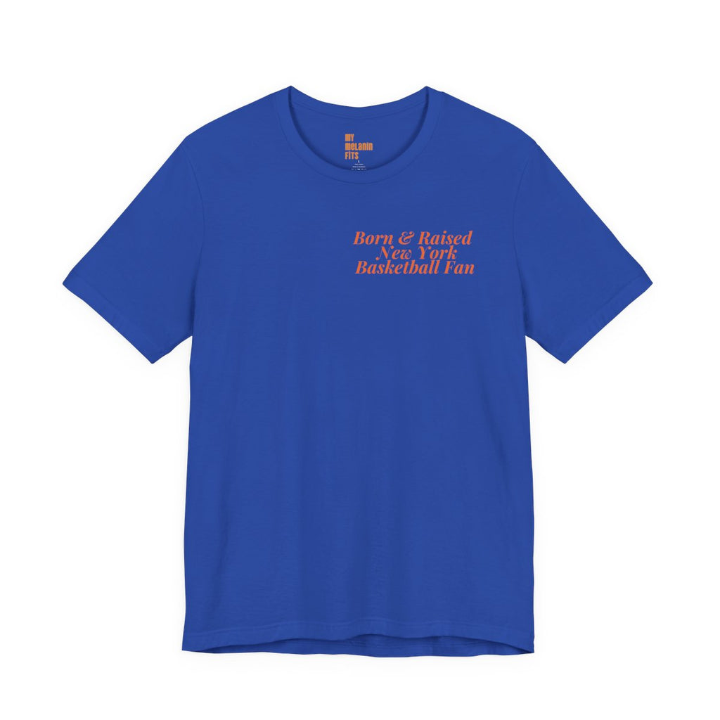 Born + Raised New York Basketball Fan T-Shirt | Championship Trophy Graphic Tee