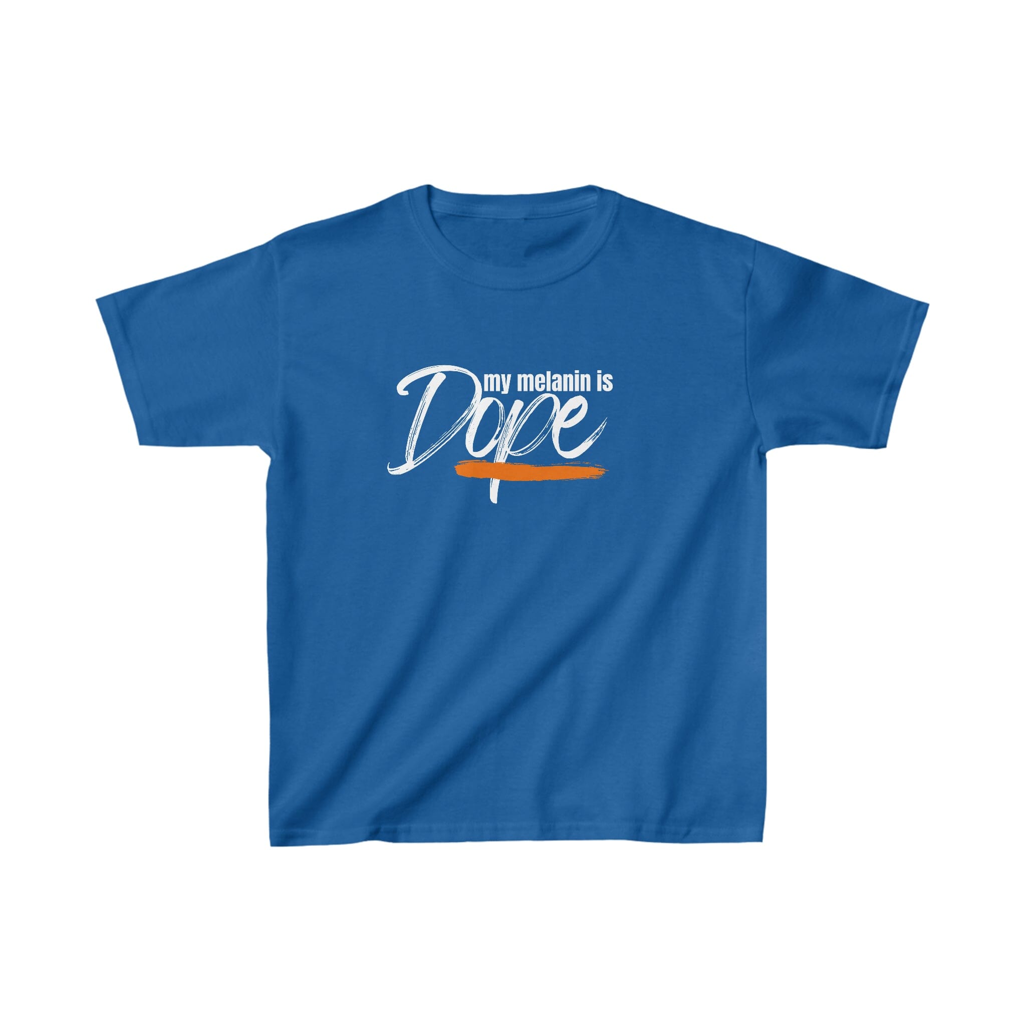 My Melanin is Dope Kids Heavy Cotton™ Tee Kids clothes Printify XS Royal 