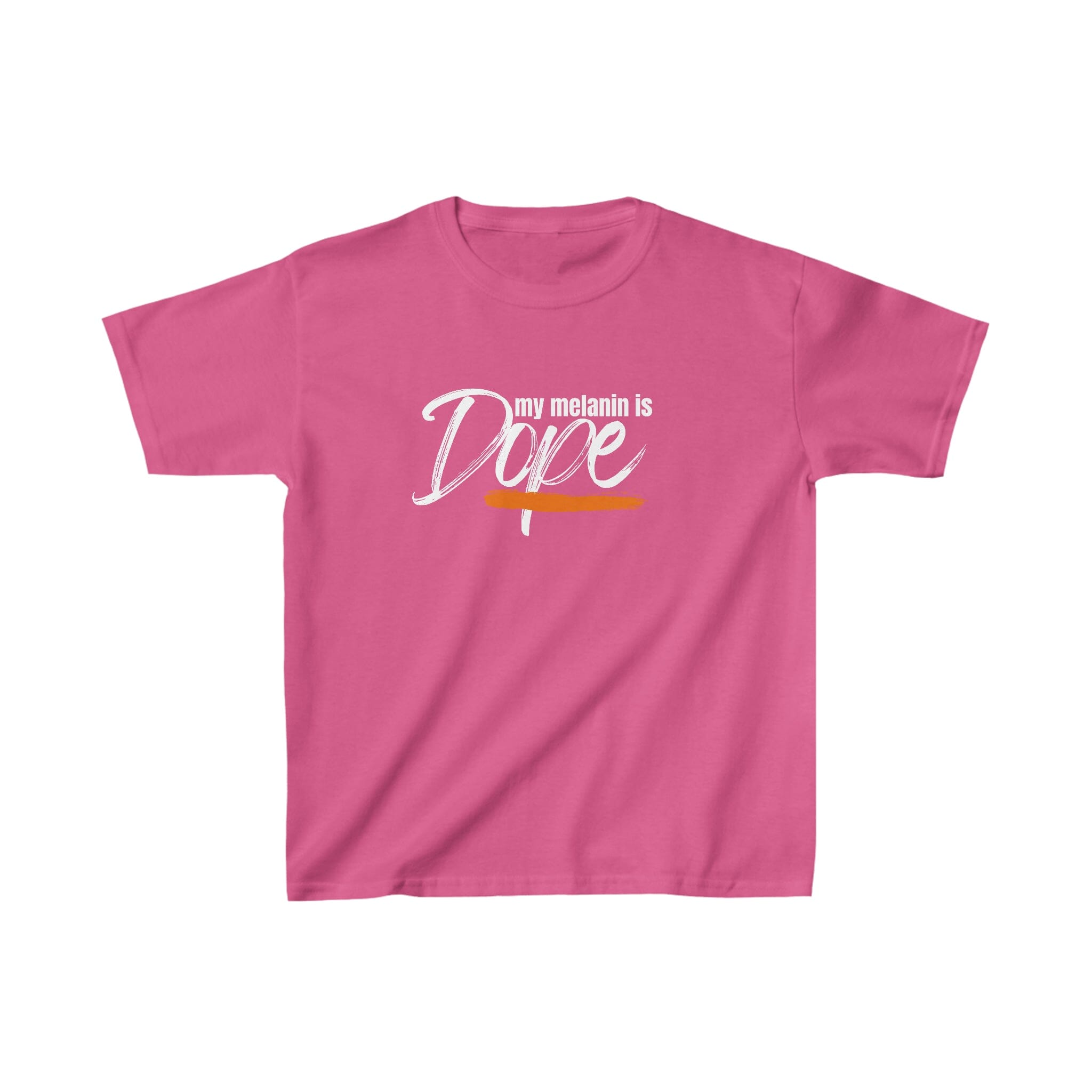 My Melanin is Dope Kids Heavy Cotton™ Tee Kids clothes Printify XS Heliconia 