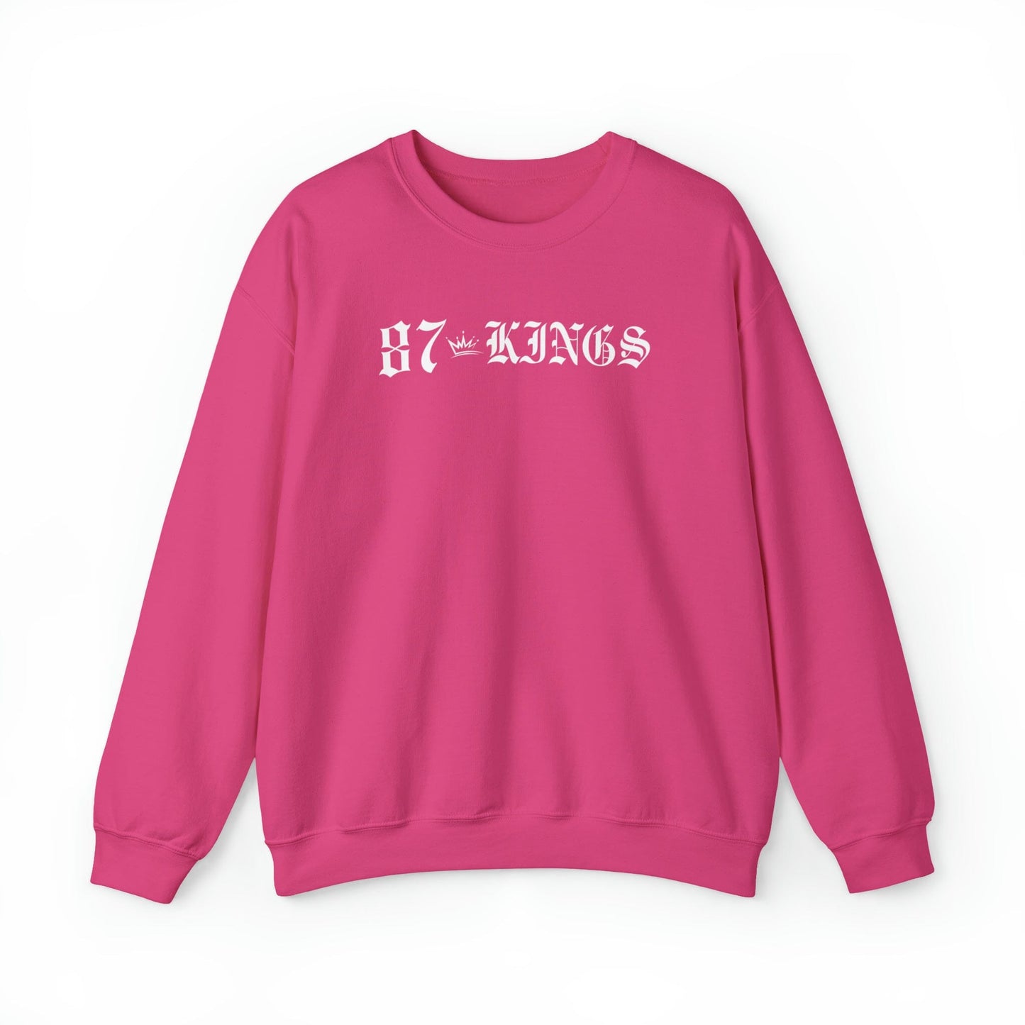 87 Kings Unisex Heavy Blend™ Crewneck Sweatshirt Sweatshirt Printify Heliconia M 