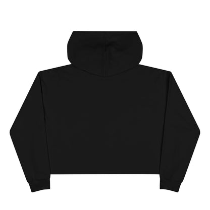 Black 365 Crop Hoodie Hoodie Printify 