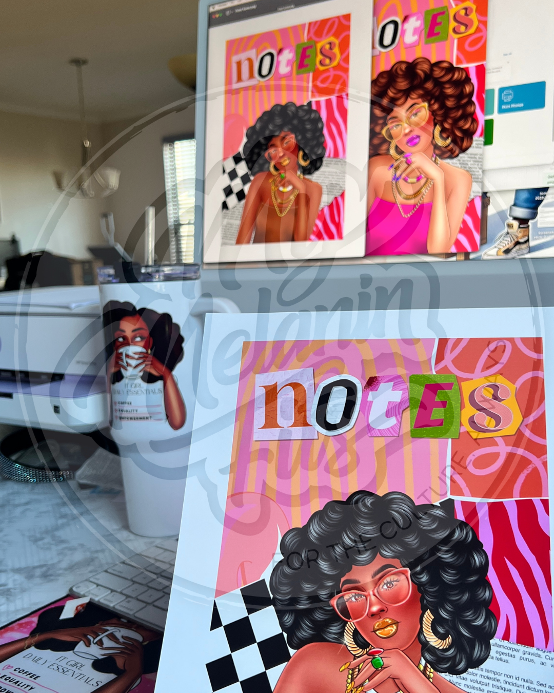 Afro Queen Pocket Journal - Collage Edition | My Melanin Fits