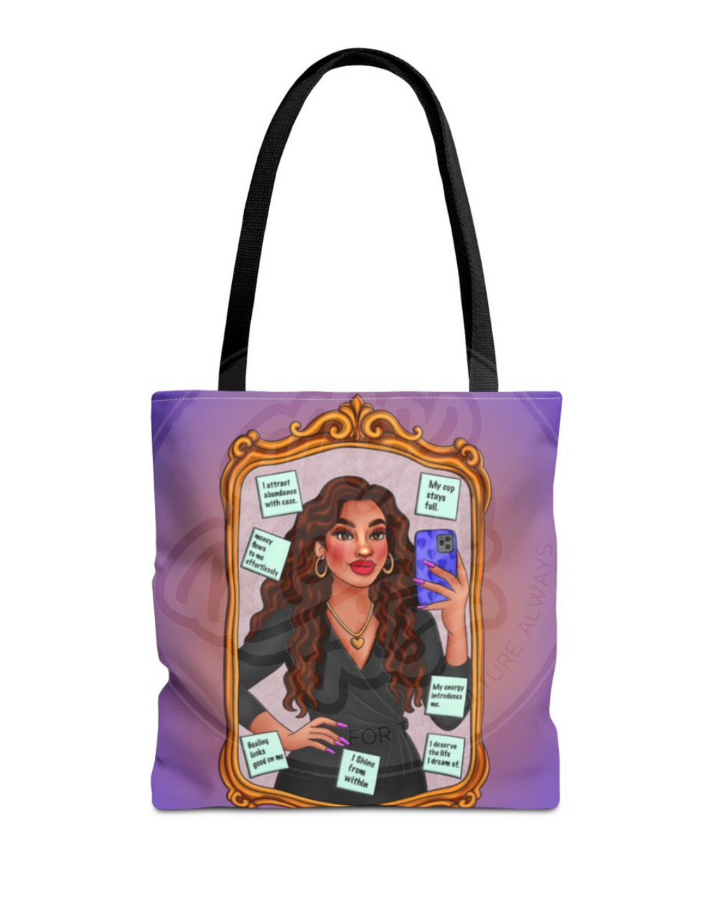 Affirmed & Unapologetic Tote – Mirror Talk Edition | My Melanin Fits