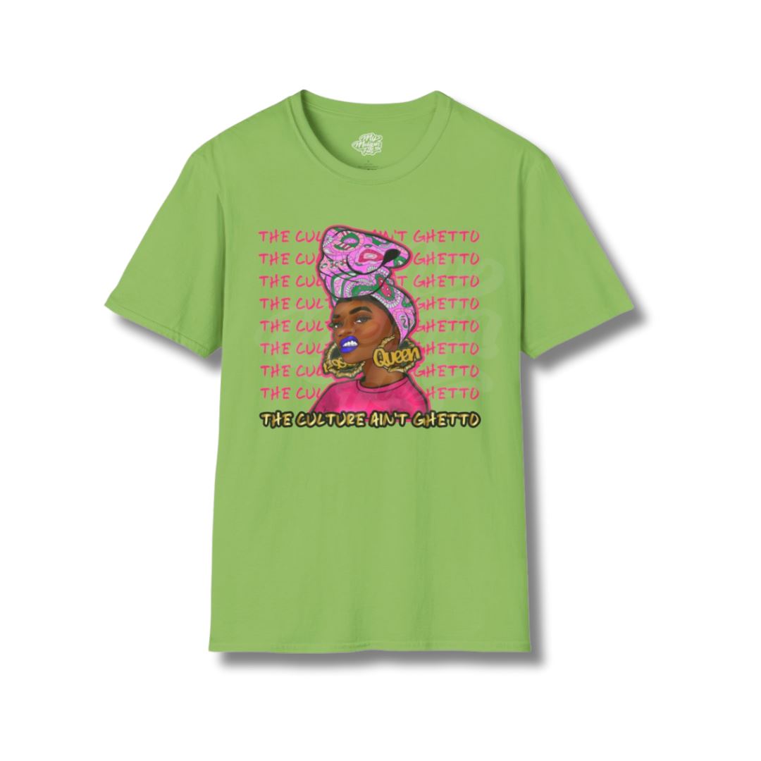 The Culture Ain’t Ghetto Apparel My Melanin Fits S T-shirt Neon Green