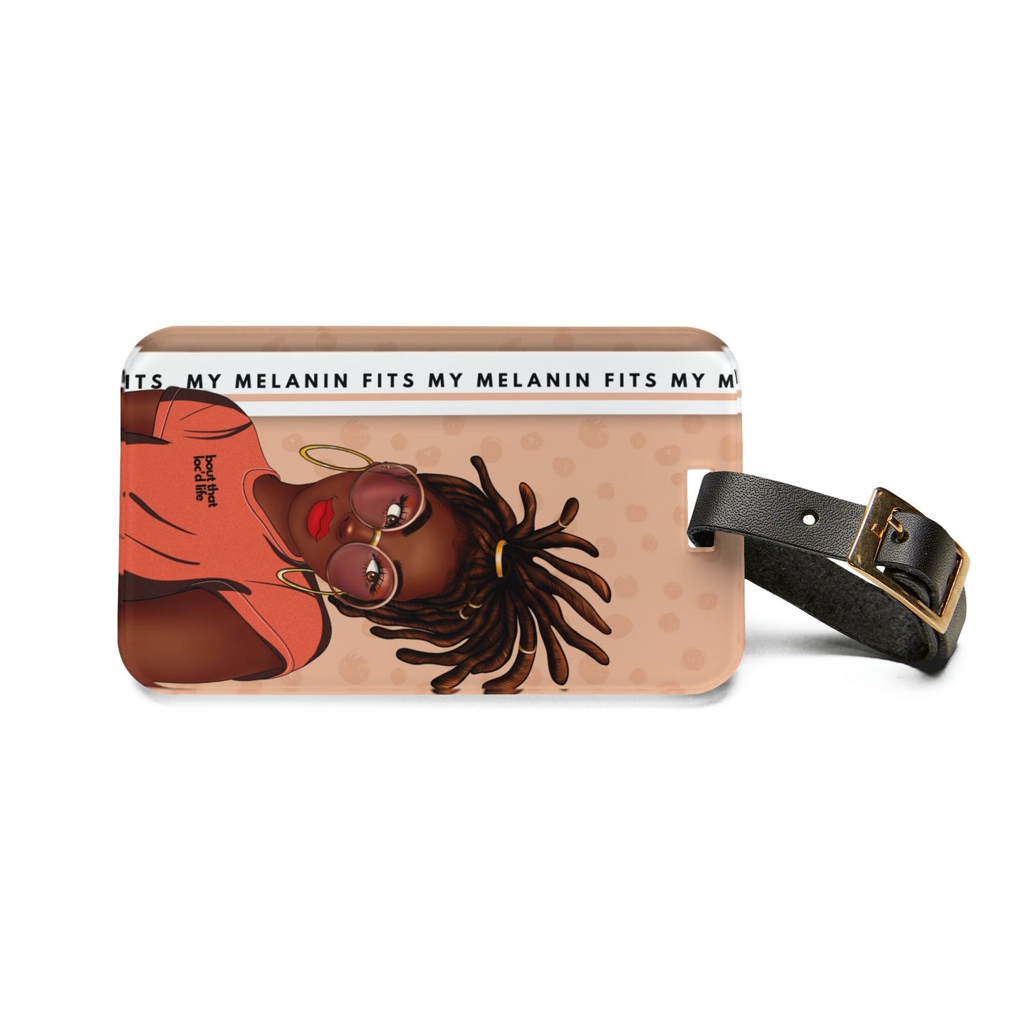 Bout That Loc'd Life Luggage Tag Accessories Printify 