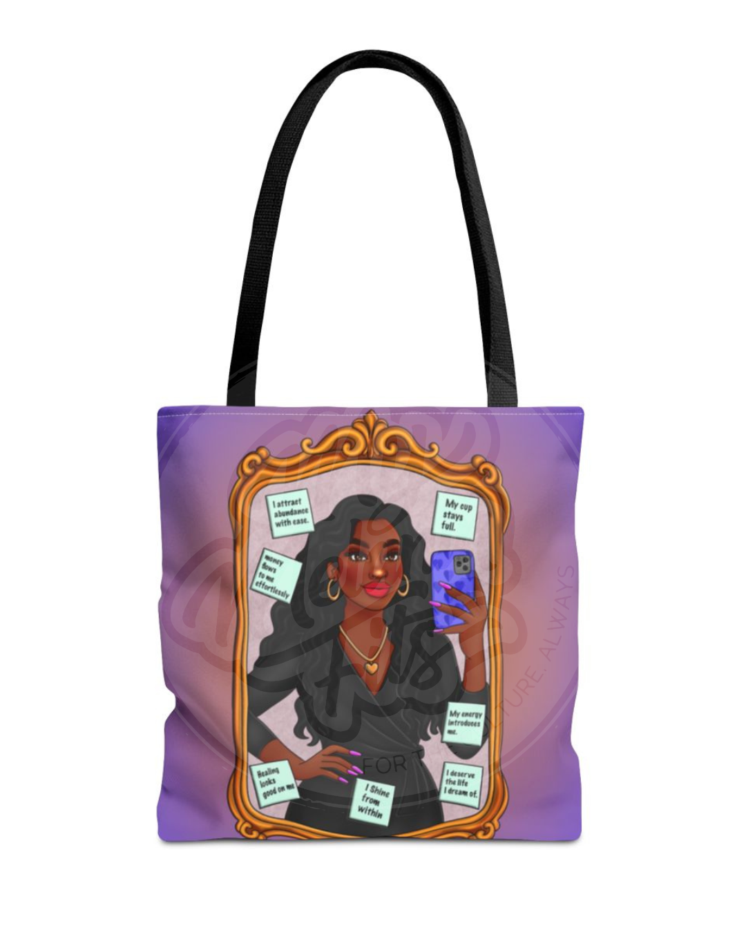 Affirmed & Unapologetic Tote – Mirror Talk Edition | My Melanin Fits