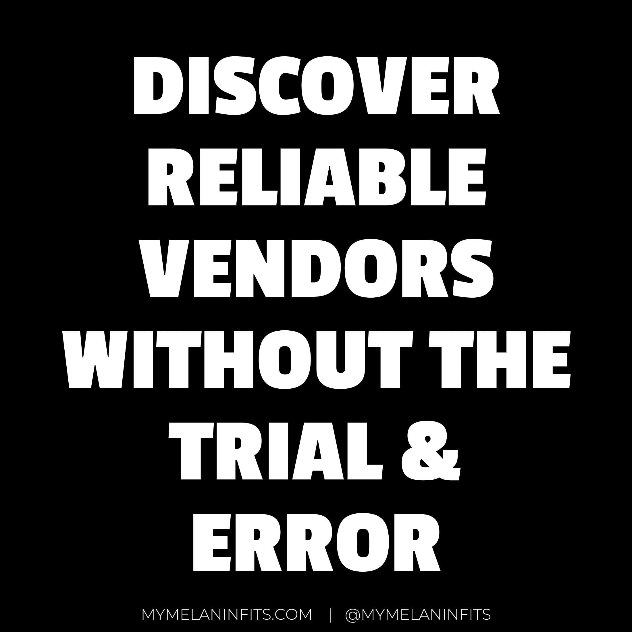 Ultimate Creatives Resource Guide - Vendors List for Creative Business Owners Digital Download My Melanin Fits 