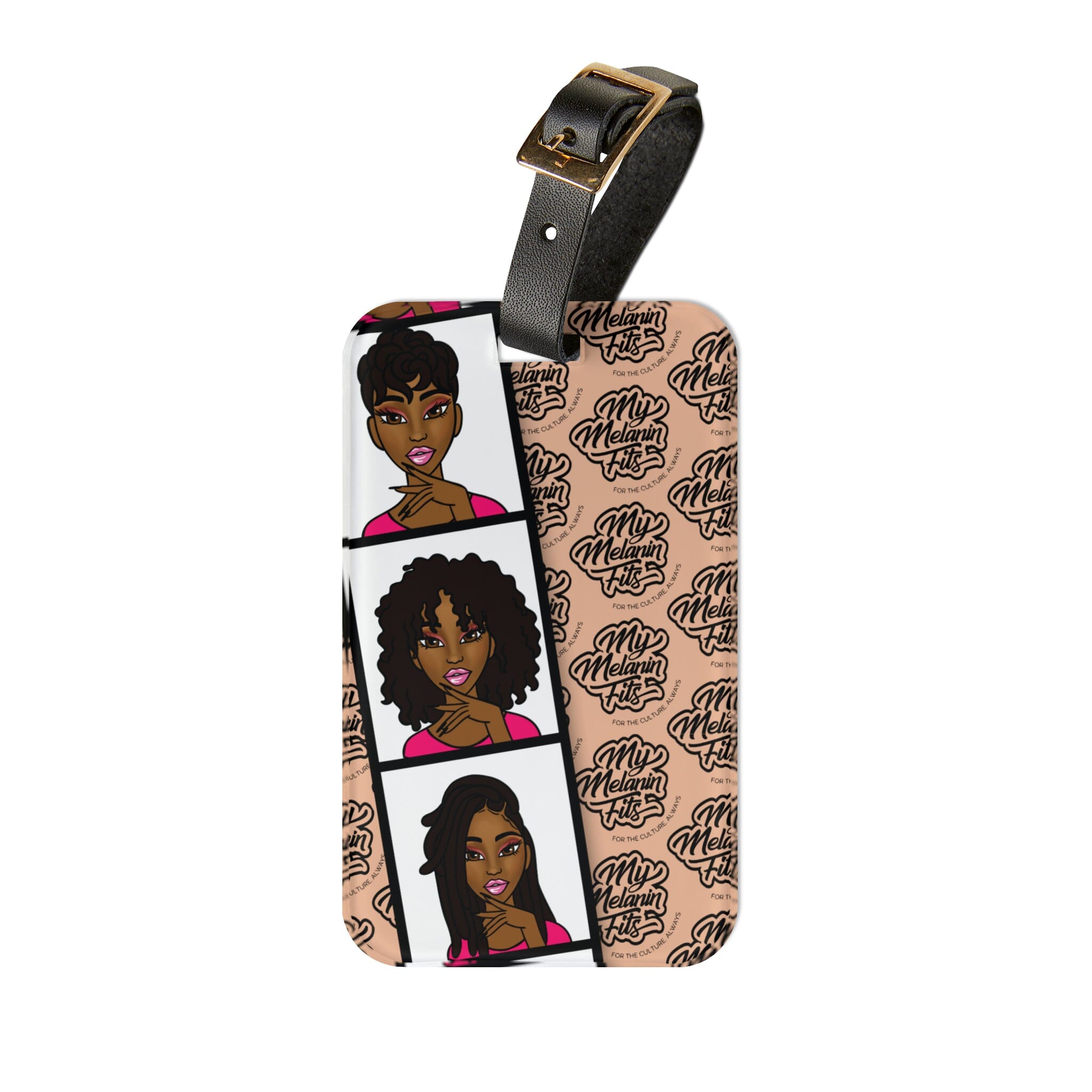Black Beauty Luggage Tag Accessories Printify 2.4'' × 4'' 