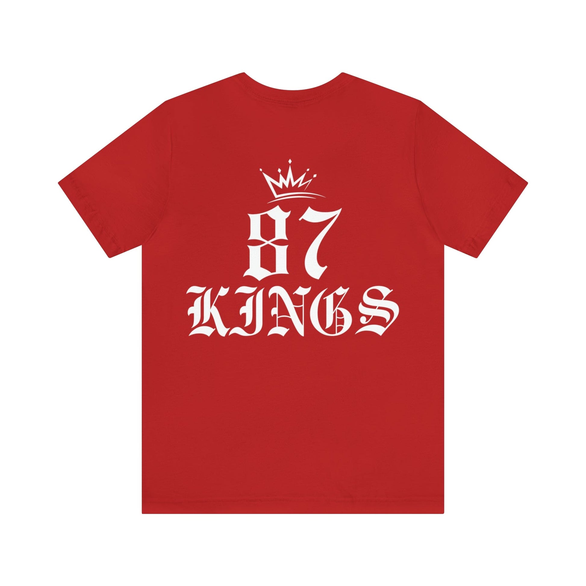 87 Kings Unisex Jersey Short Sleeve Tee T-Shirt Printify Red S 