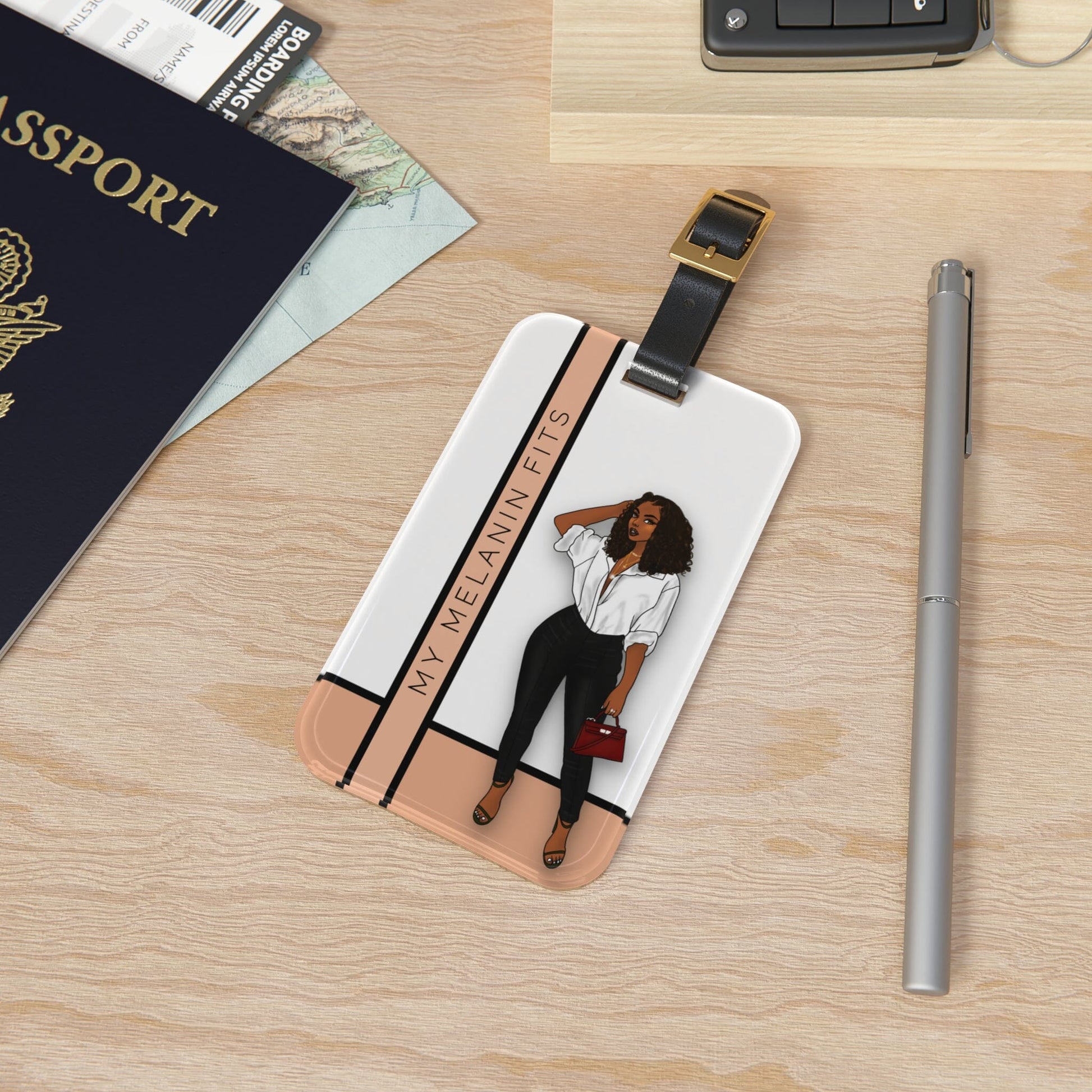 First Class Luggage Tag Accessories Printify 