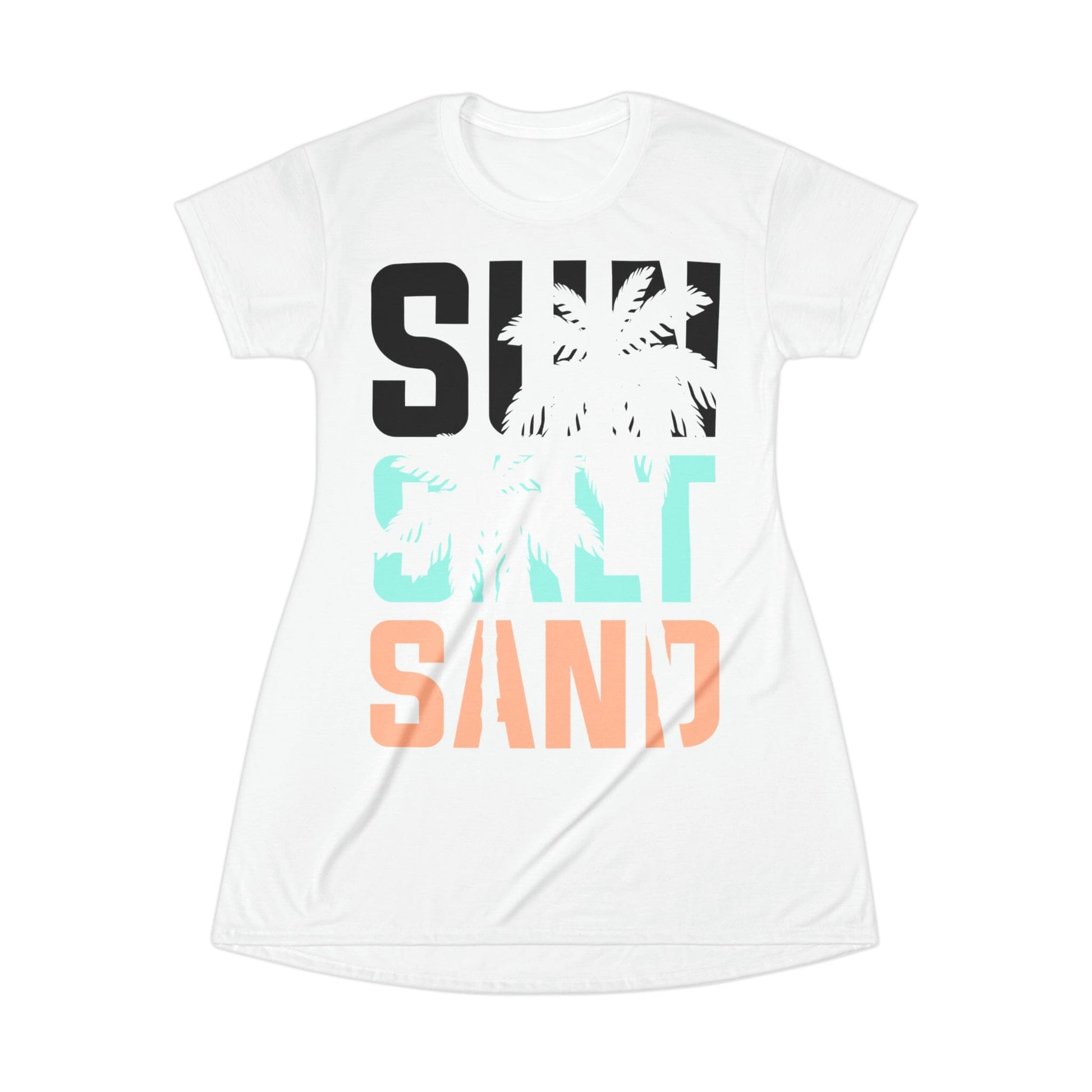 Sun Salt Sand T-Shirt Dress All Over Prints Printify XS 