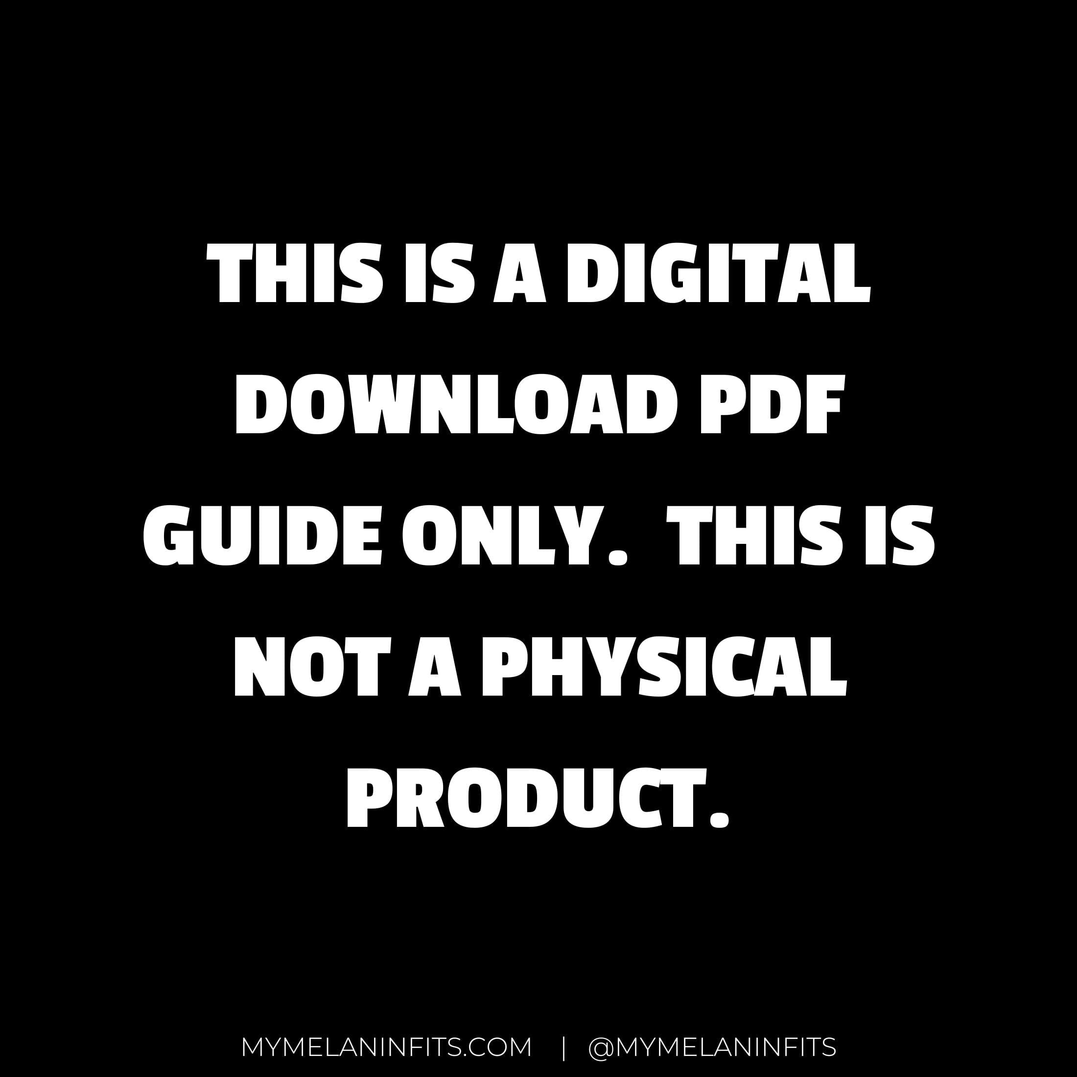 Ultimate Creatives Resource Guide - Vendors List for Creative Business Owners Digital Download My Melanin Fits 