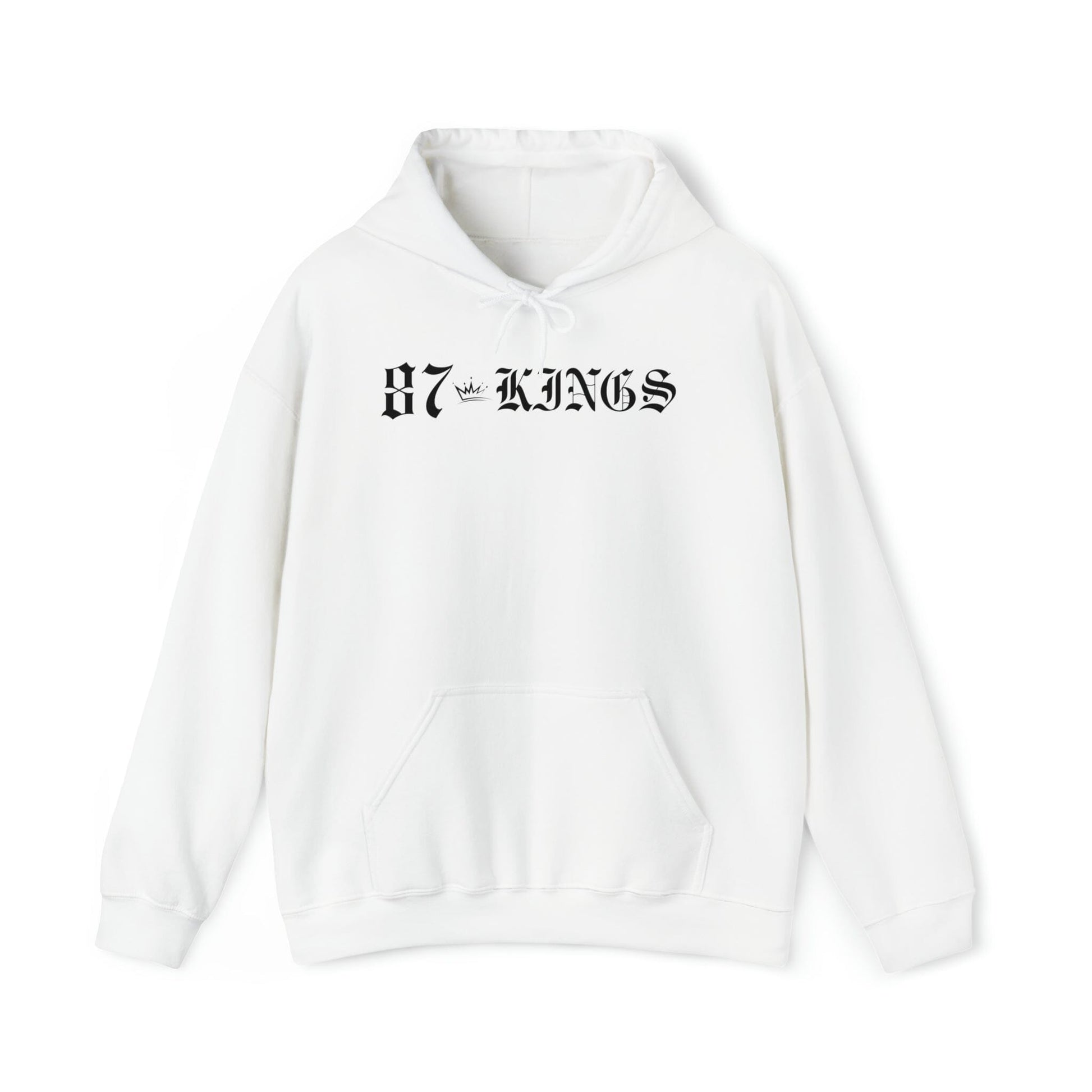 87 Kings Unisex Heavy Blend™ Hooded Sweatshirt Hoodie Printify White S 