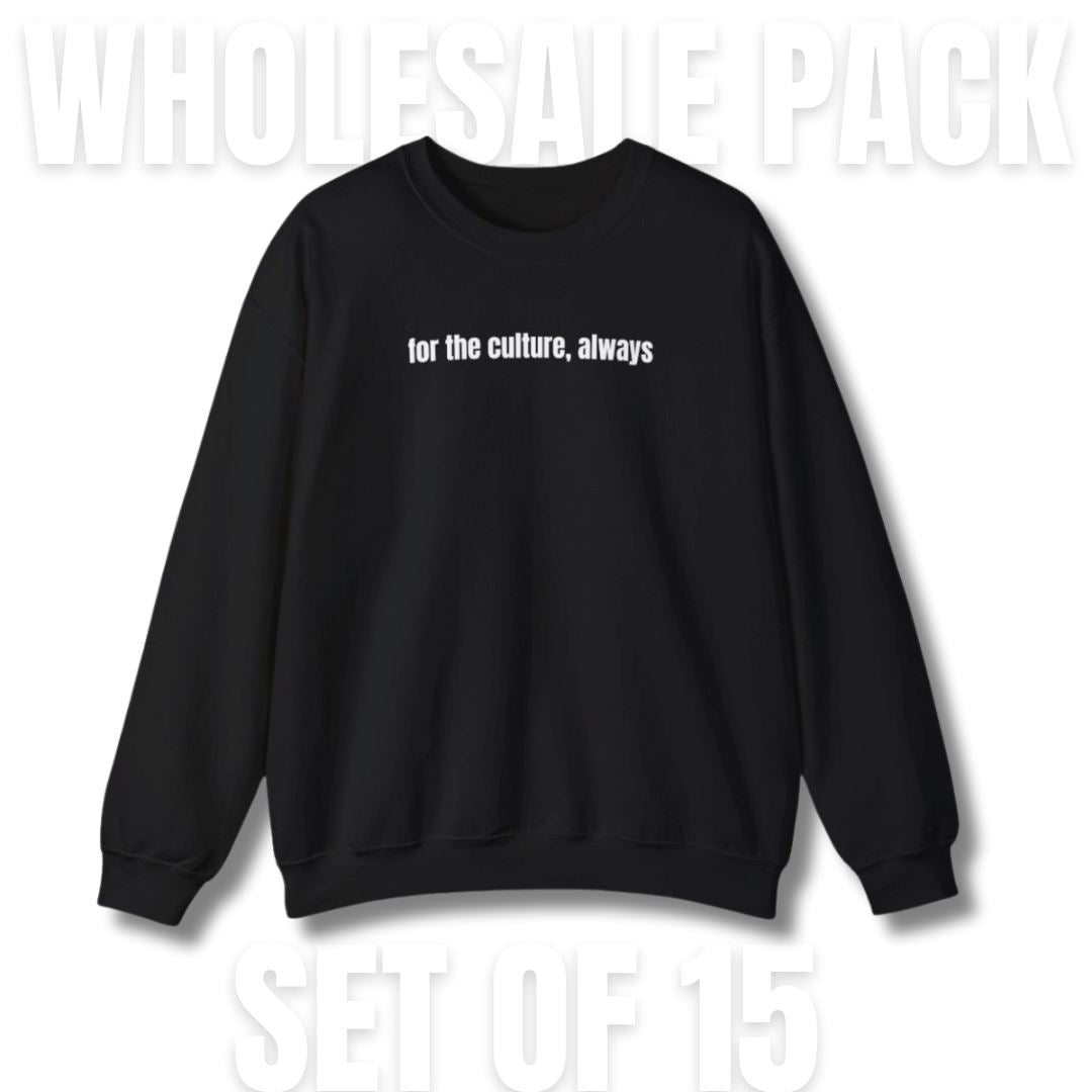 Done For You Apparel Packs My Melanin Fits For the Culture Crewneck Sweatshirt 