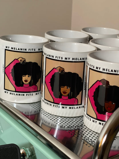 The Melany Mug Mugs My Melanin Fits 