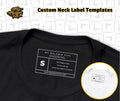 Custom Neck Label Templates My Melanin Fits 