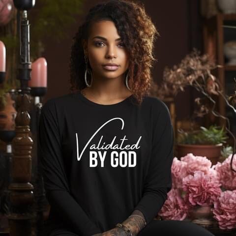 Validated by God Sweatshirt Sweatshirt My Melanin Fits Crewneck S 