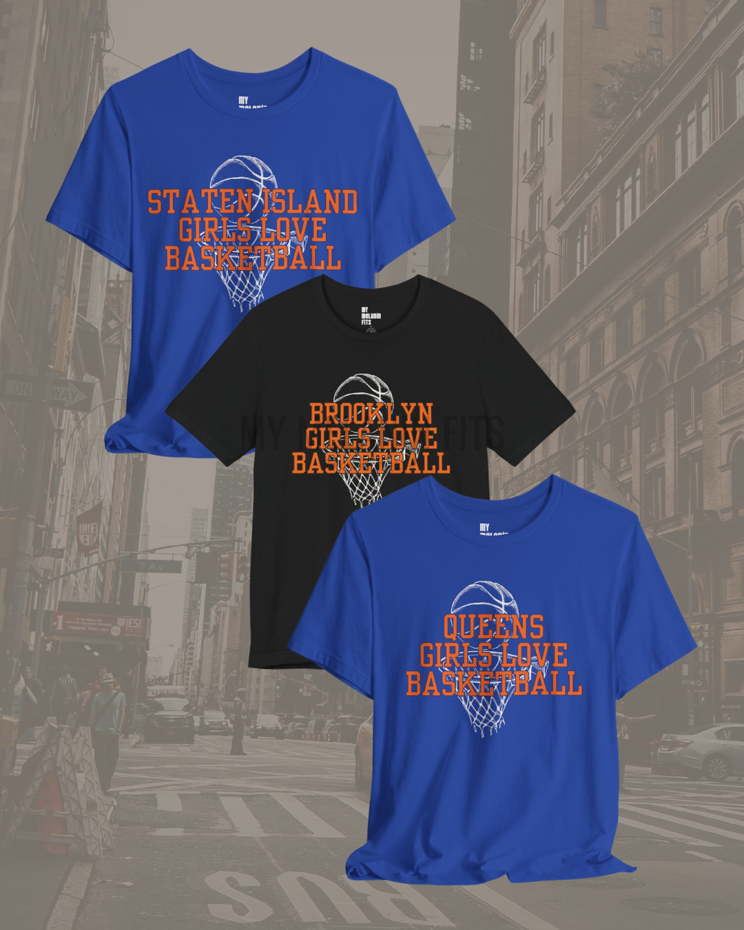 City Girls Love Basketball T-Shirt | Basketball Hoop Graphic