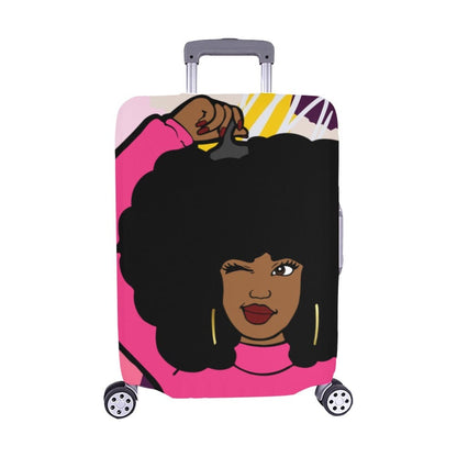 Melany Luggage Cover Luggage Covers My Melanin Fits 