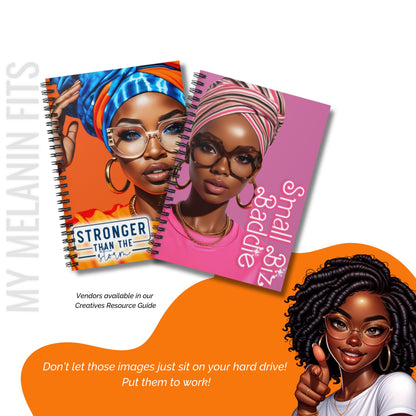 Black Women Headwraps Clipart Bundle | 21 High-Quality PNG Files for Sublimation & Digital Design | Afrocentric Art