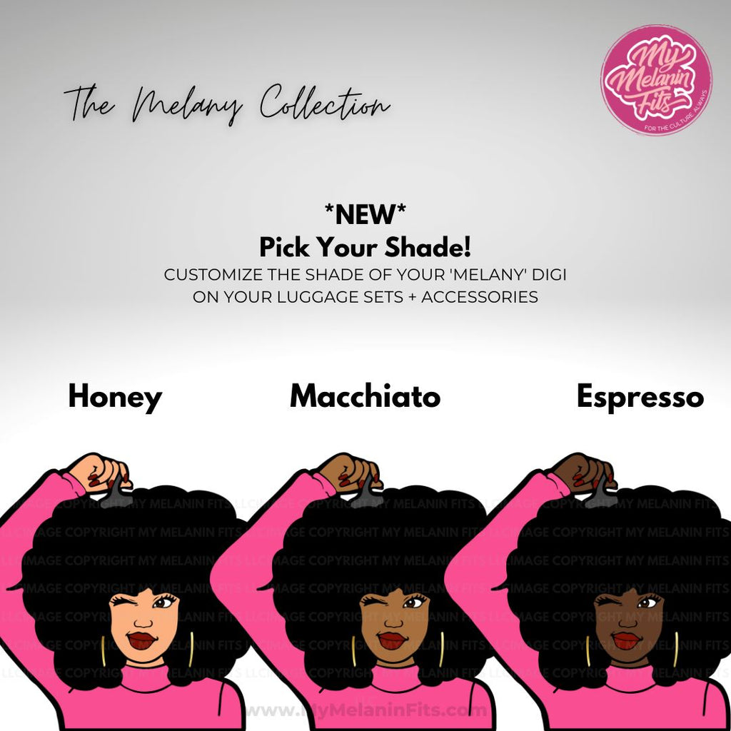Melany Luggage Cover Luggage Covers My Melanin Fits 