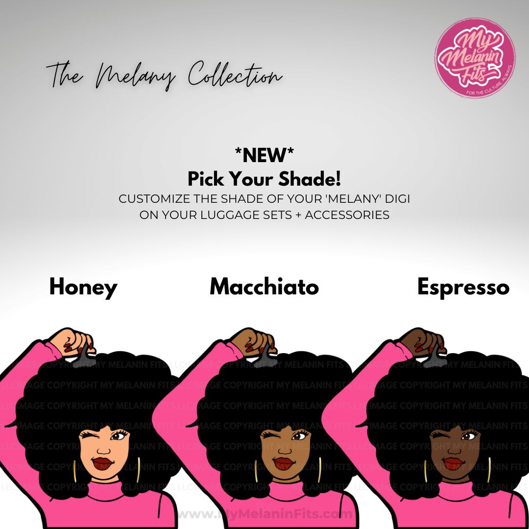 Melany Luggage Cover Luggage Covers My Melanin Fits 