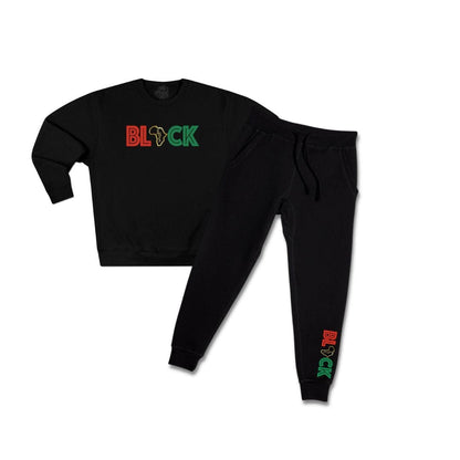 Black 365 Sweatsuit My Melanin Fits 