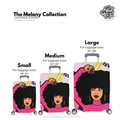 Melany Luggage Cover Luggage Covers My Melanin Fits 